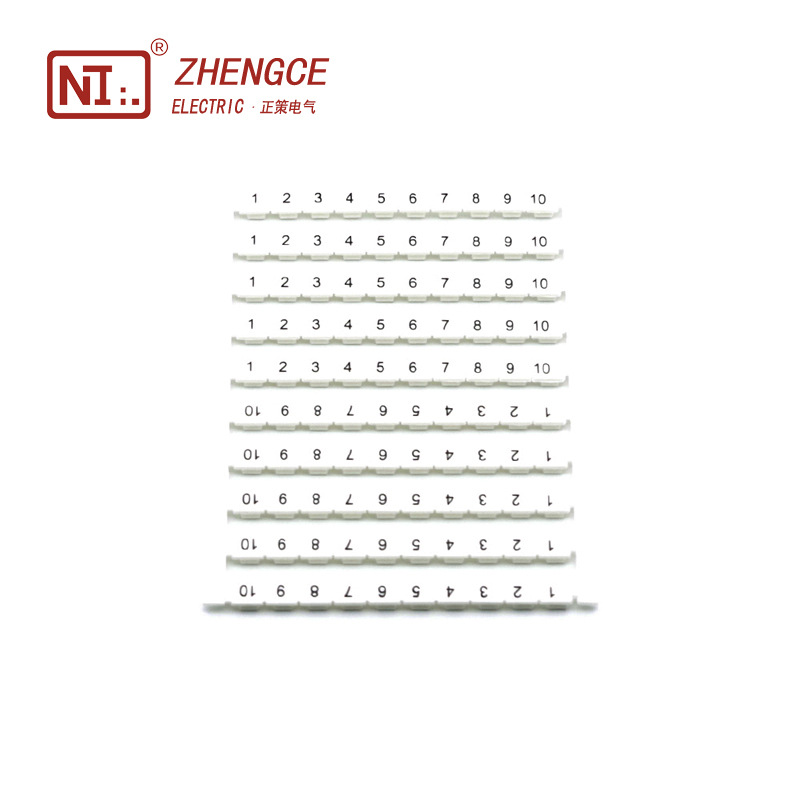 厂家直销接线端子SAK标记条接线端子DEK5白色带数字标识条