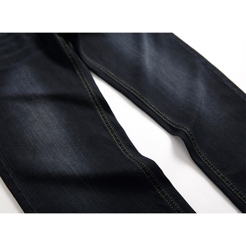 Neue Distressed-Jeans für Herren, modische und lässige Jeans mit geradem Bein und elastischem Bund_voghion.com