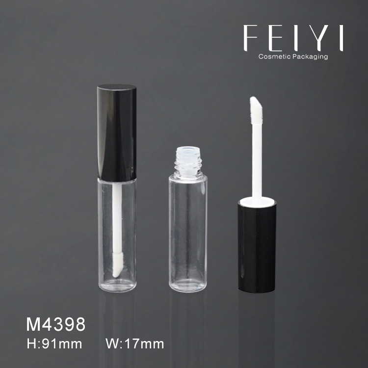 透明唇彩管唇蜜瓶子 简约圆形塑料唇釉瓶 化妆品包材 M4398