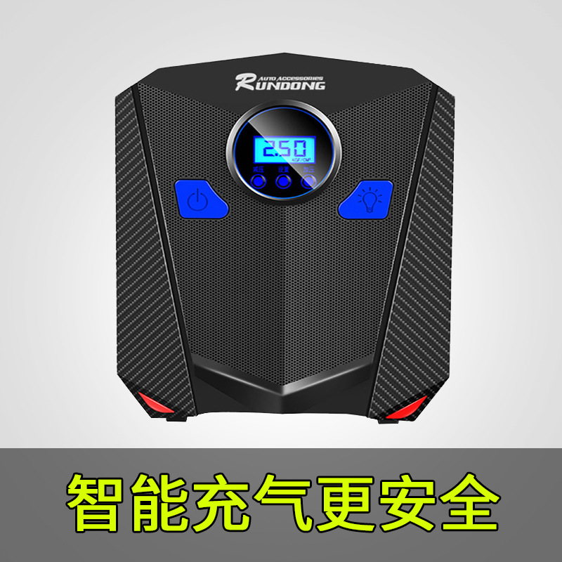 潤東 車載充氣泵汽車打氣泵車用12V電動(dòng)輪胎打氣筒預(yù)設(shè)胎壓R-5501