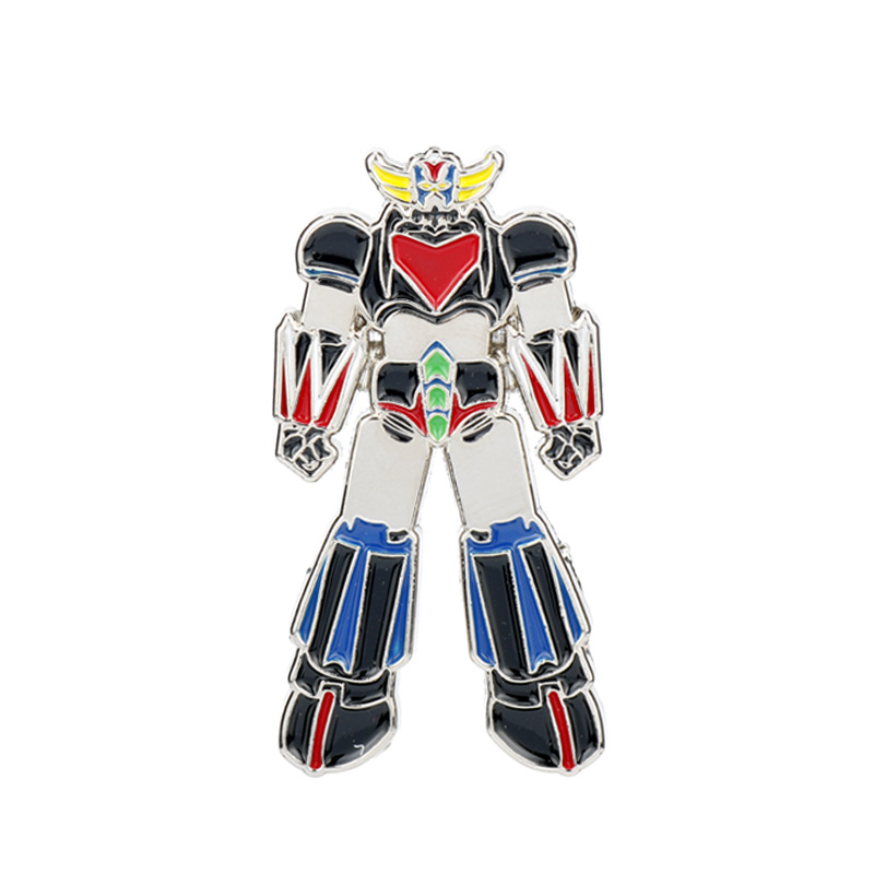 新款 UFO Robot Grendizer 古莲泰沙机器人滴油金属胸针徽章别针