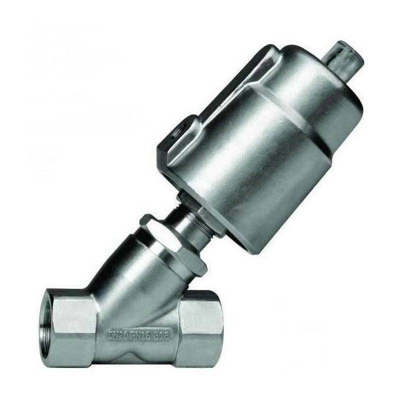 供应 不锈钢气动角座阀 卫生级法兰角座阀