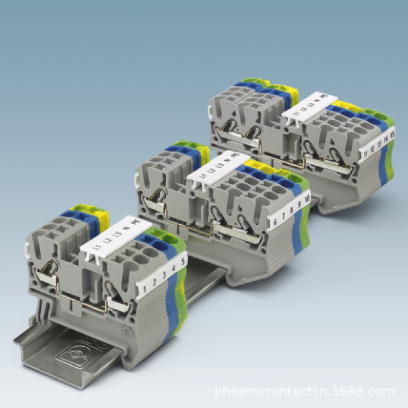 菲尼克斯 接地端子 直插式 黄绿色 PT 1,5/S-TWIN-PE-3208171