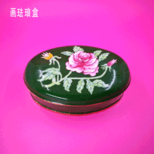 厂家供应 尾单 八十年代生产 K金电镀  景泰蓝画珐琅盒