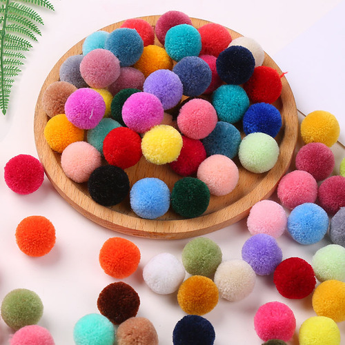 3cm cashmere wool ball knitted polyester plush ball high elastic rabbit hair ball diy Murakami hair ball string painting