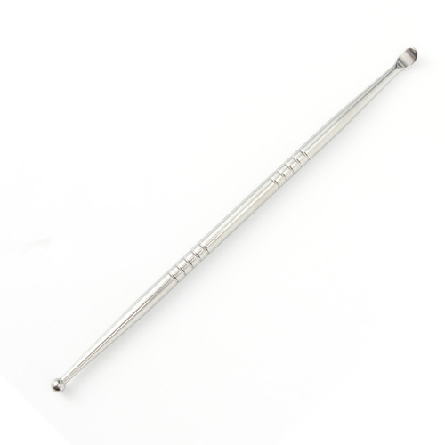 Stainless steel single-head ear picking spoon ear picking metal ear picking tool dual-purpose ear cleaning device