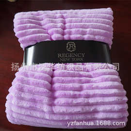Oeko-tex 100工厂定制珊瑚绒舒棉绒法兰绒毯子