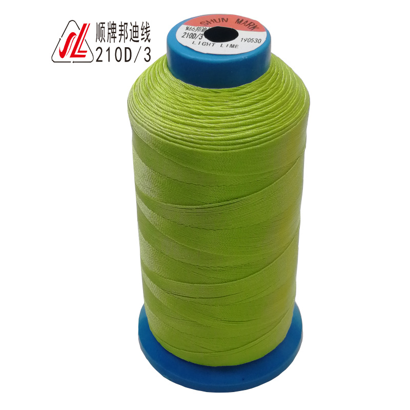 顺隆线业厂价直销不散股尼龙缝纫线 N66抗UV邦迪线210D/3