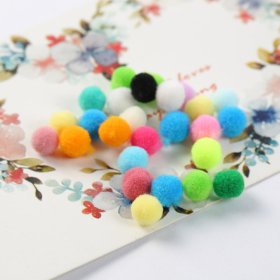 25MM High elastic hair bulb Colored plush ball diy children manual Toys Hat scarf parts Fur Ball goods in stock