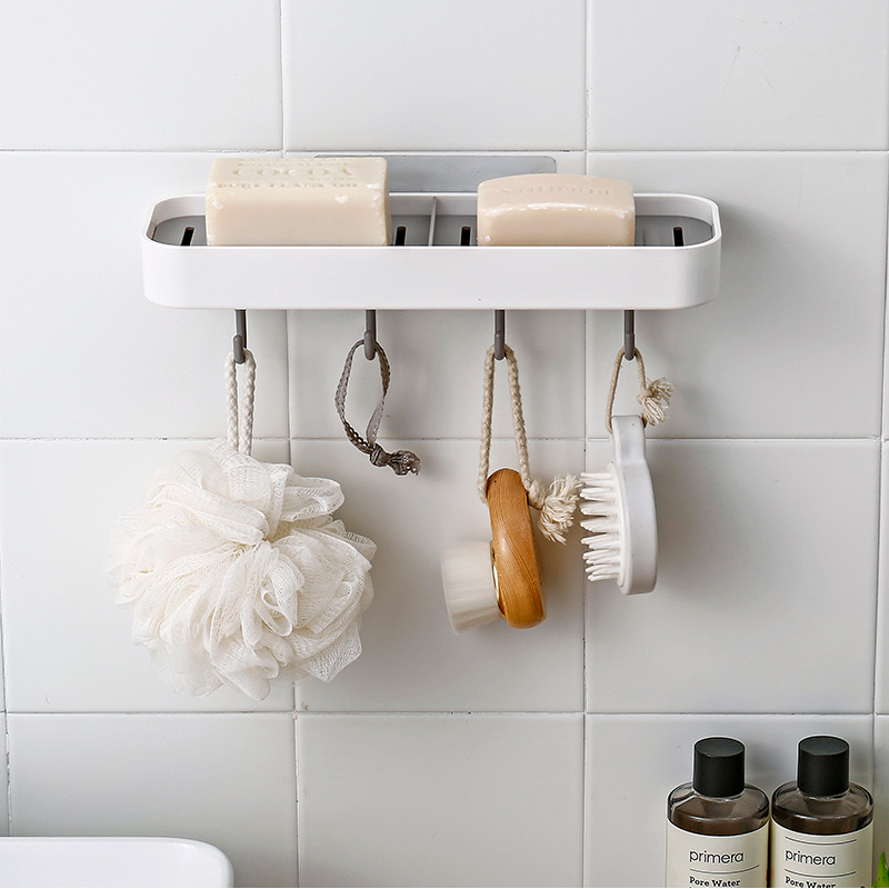 Etiqueta engomada sin costuras caja de jabón sin ponche titular de jabón baño creativo drenaje caja de jabón estante de almacenamiento pegatina mágica caja de jabón