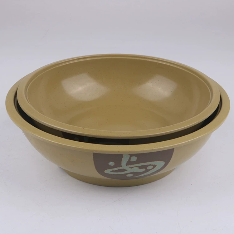 Оптовая Ruyi Flower Millenine посуда imitation porcelain пластиковая миска для супа 10 дюймов 11 дюймов широкая кайма - защита горячая большая миска для супа риса