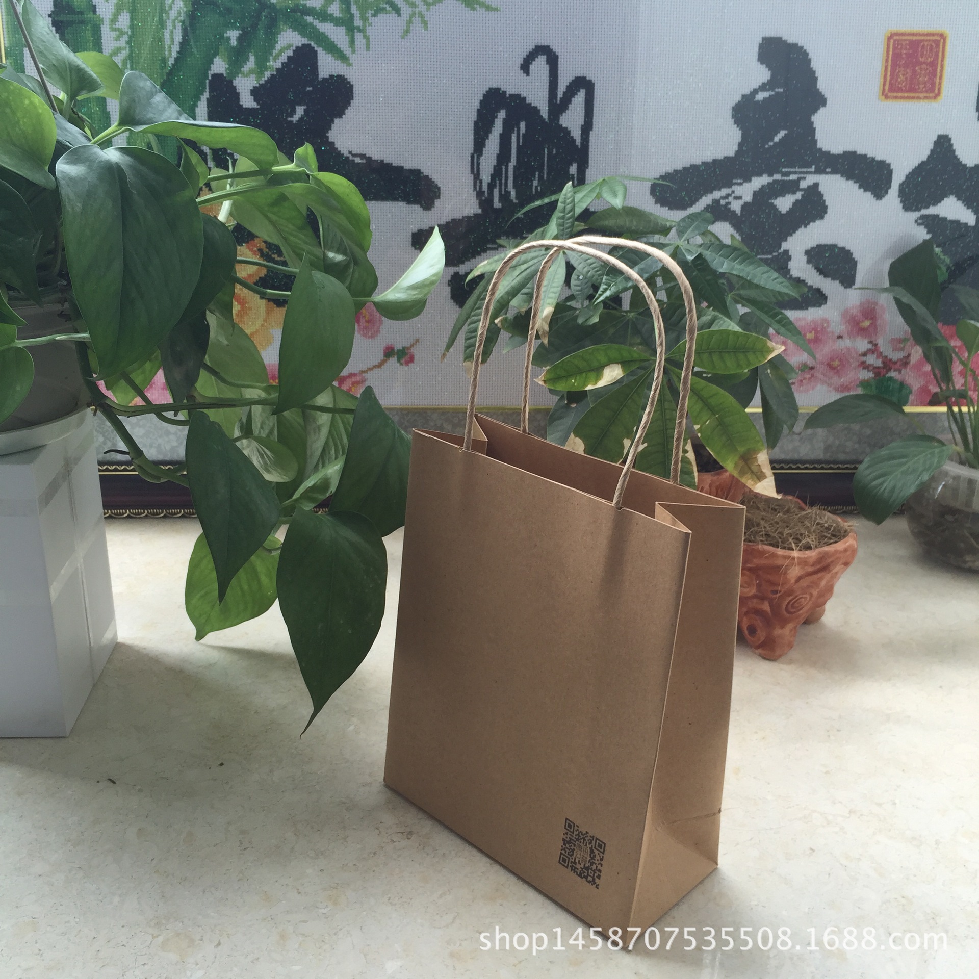 供应 牛皮纸袋  环保纸袋 可定制尺寸 加印LOGO