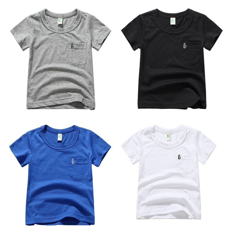 兒童短袖 韓版品牌童裝2020中大童t恤純棉上衣夏季 外貿出口童裝