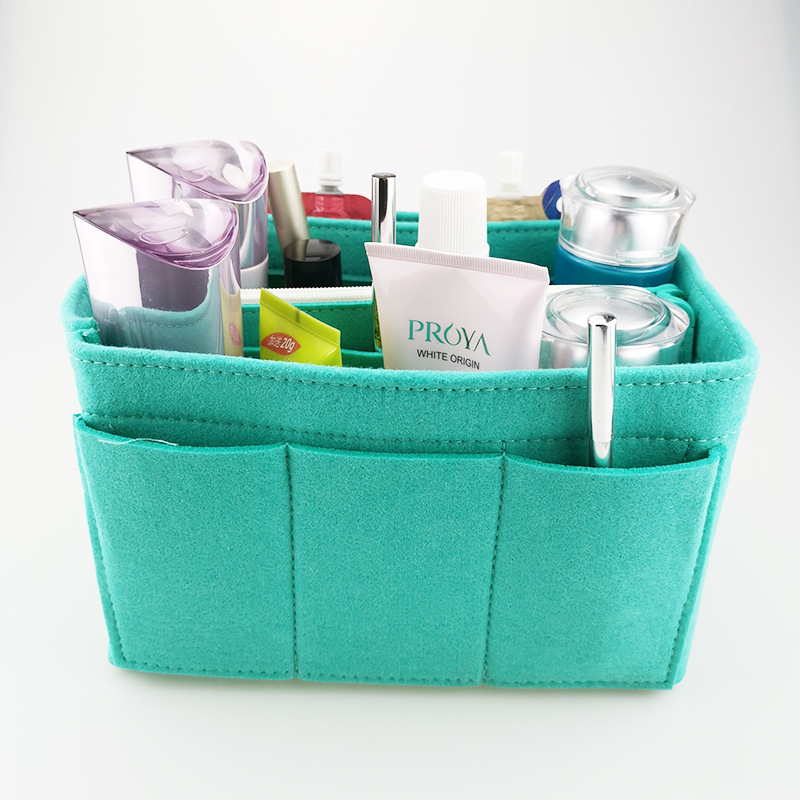 毛毡化妆包 毛毡收纳包 女士多功能毛毡包中包 化妆包品收纳袋