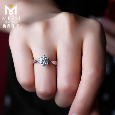 laboratory Cultivation Diamonds 18K Diamond ring lovers Engagement Jewellery Necklace Earrings 1 Carat Diamond Ring