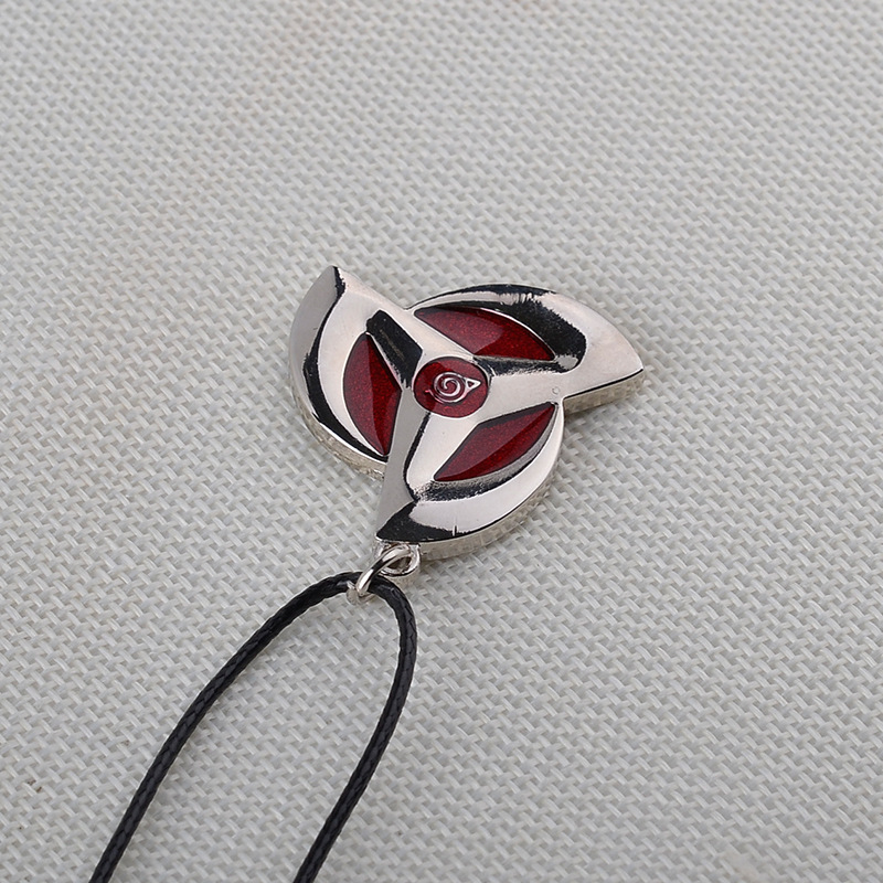 Commerce Extérieur Populaire Style Fléchettes Métalliques Pendentif Collier Anime Film Naruto Sharingan Collier Pendentif Accessoires display picture 6