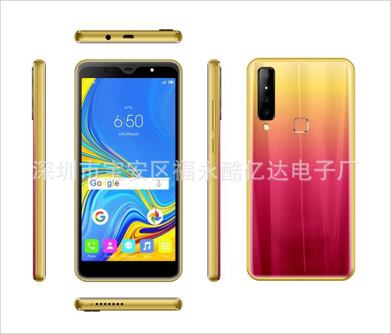 New A9S smartphone 5.5-inch R9plus mobile phone Android M8 R7 S9 i8 large screen smart 3G mobile phone