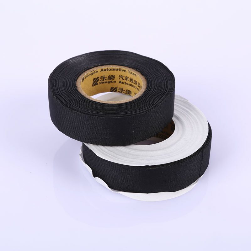 批发供应易撕降噪永乐电工胶布 涤纶天鹅绒胶带 电线电缆包裹胶带