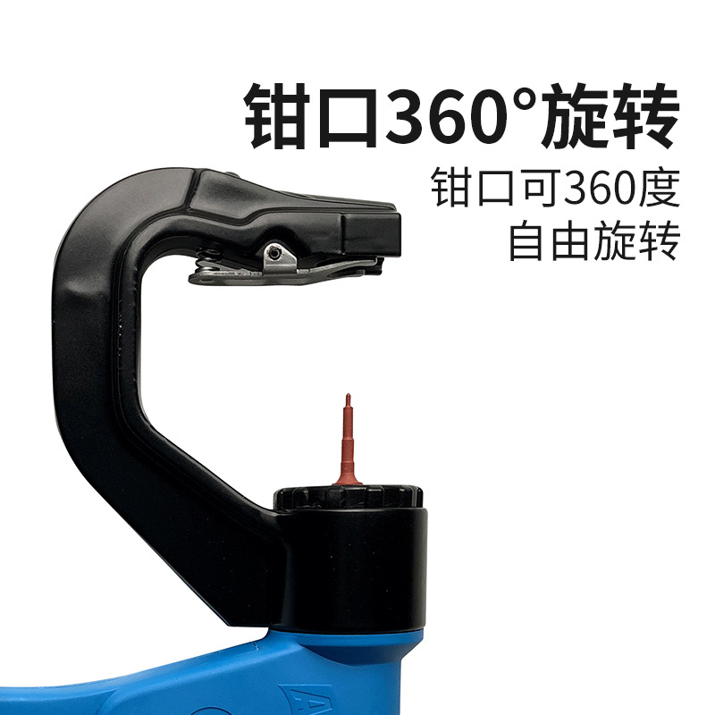 Fácil Fu vertical presionando continuo rebote oreja abrazadera veterinaria oreja abrazadera cerdo ganado ovejas automático rebote oreja abrazadera