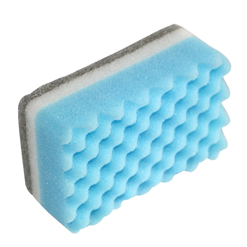 高密小波浪海绵百洁布 厨房清洁洗碗海绵擦 厂家直供批发
