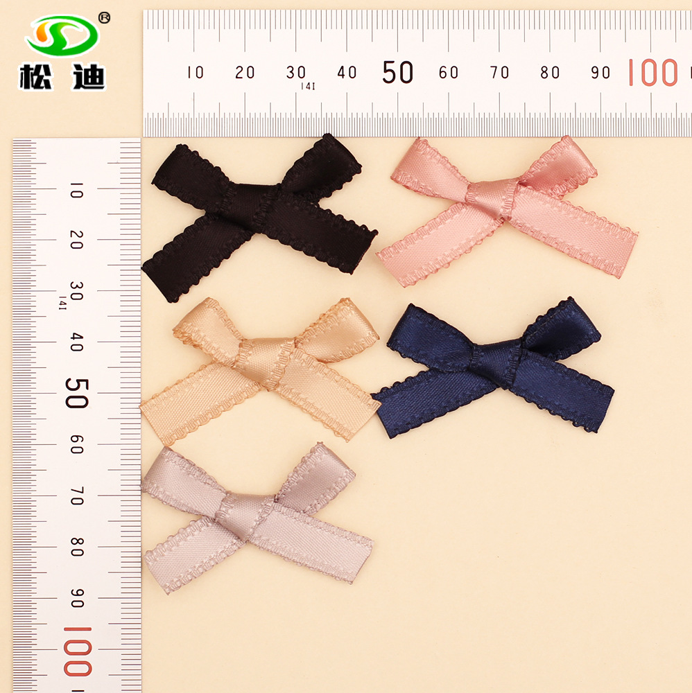 1厘米花边双面涤纶蝴蝶结