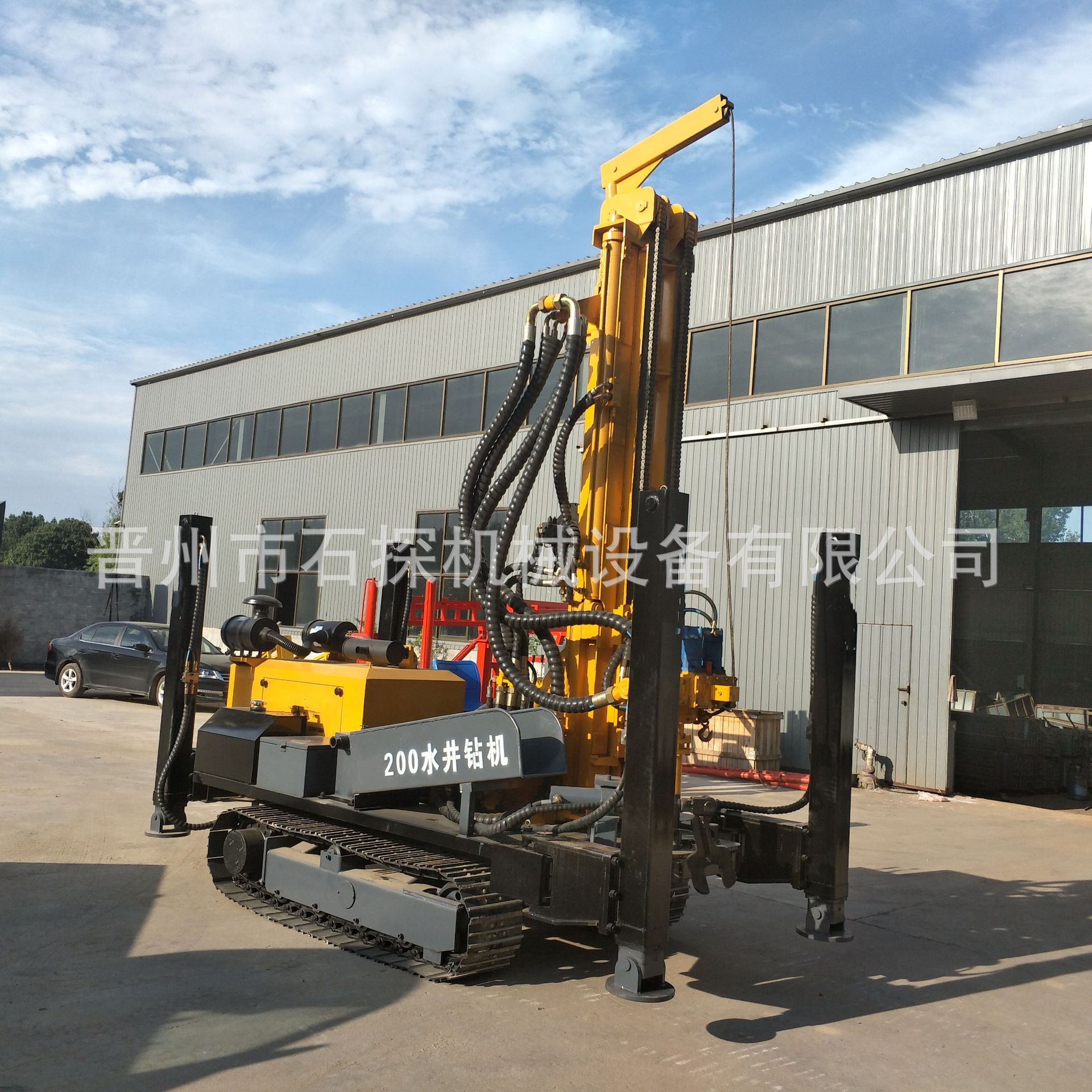 石探履带式气动打井机 小型气动打井机 气动钻机