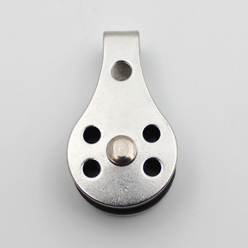 Manufacturer supplies cross-border Amazon nylon pulley rubber boat rowing sailboat pulley stainless steel marine pulley