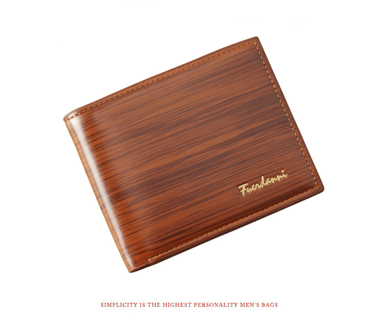 105g Weight Polyester Lining Material Open Closure Type Business, Travel Occasion Pu Leather Material Solid Color Pattern All Seasons Season Men'S Gender Basic Style Square Shape Blue Color New Men's Wallet Korean-style Short Wallet Glossy Wallet Fashion Loose-leaf Soft Leather Beauty Wallet Factory Wholesale 16