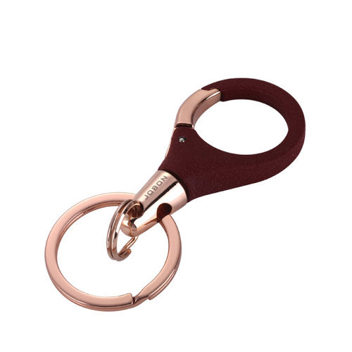 jobon Chinese couple car keychain simple frosted metal alloy key chain pendant creative gift for women