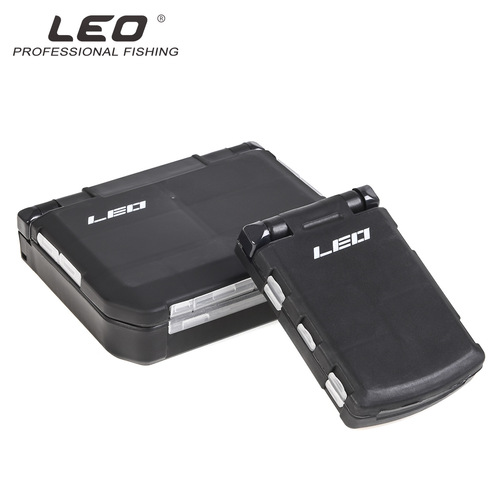 28054 LEO/LEO [Black Semi-automatic Opening and Closing Accessories Box] Fish Hook Biting Tool Pin Box Fishing Gear
