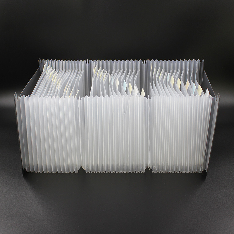 Transfronterizo dedicado gran capacidad A5 Mini pequeño tamaño órgano clip multi-capa carpeta factura sola bolsa de almacenamiento retráctil de pie