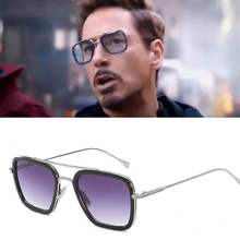 复仇者联盟3钢铁侠小罗伯特唐尼同款眼镜五边形墨镜近视太阳镜潮