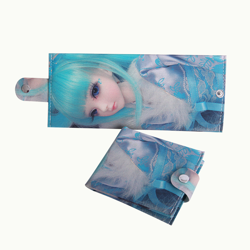 new pattern originality printing Barbie canvas wallet coin purse student gift customized A generation of fat