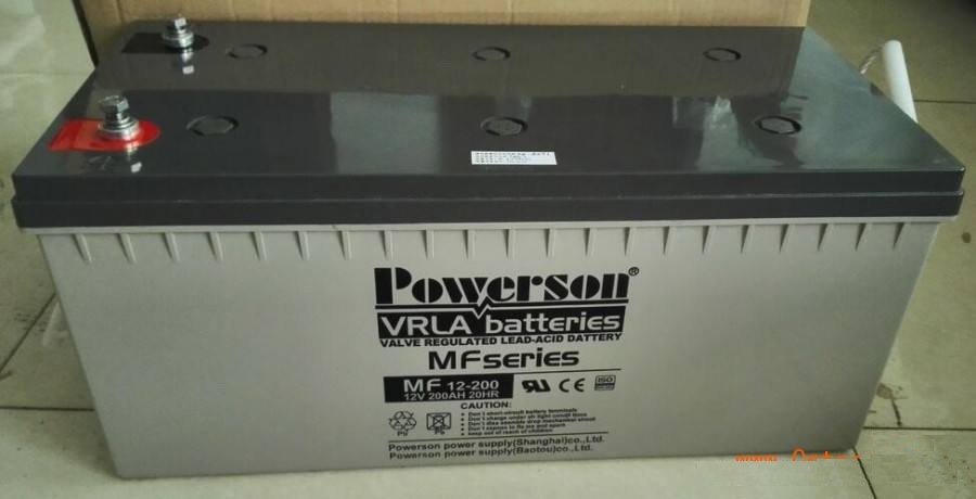 6-GFM-200复华12V200AHPOWERSON铅酸免维护蓄电池库房冷库应急用