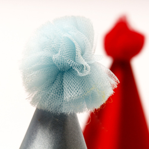 Paper Hat Manufacturer 20cm Pointed Hat Party Dressing Pure Lace Golden Pink Yarn Ball Composite Birthday Hat