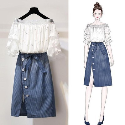 Costume femme en Mélange de coton - Ref 3334852 Image 1