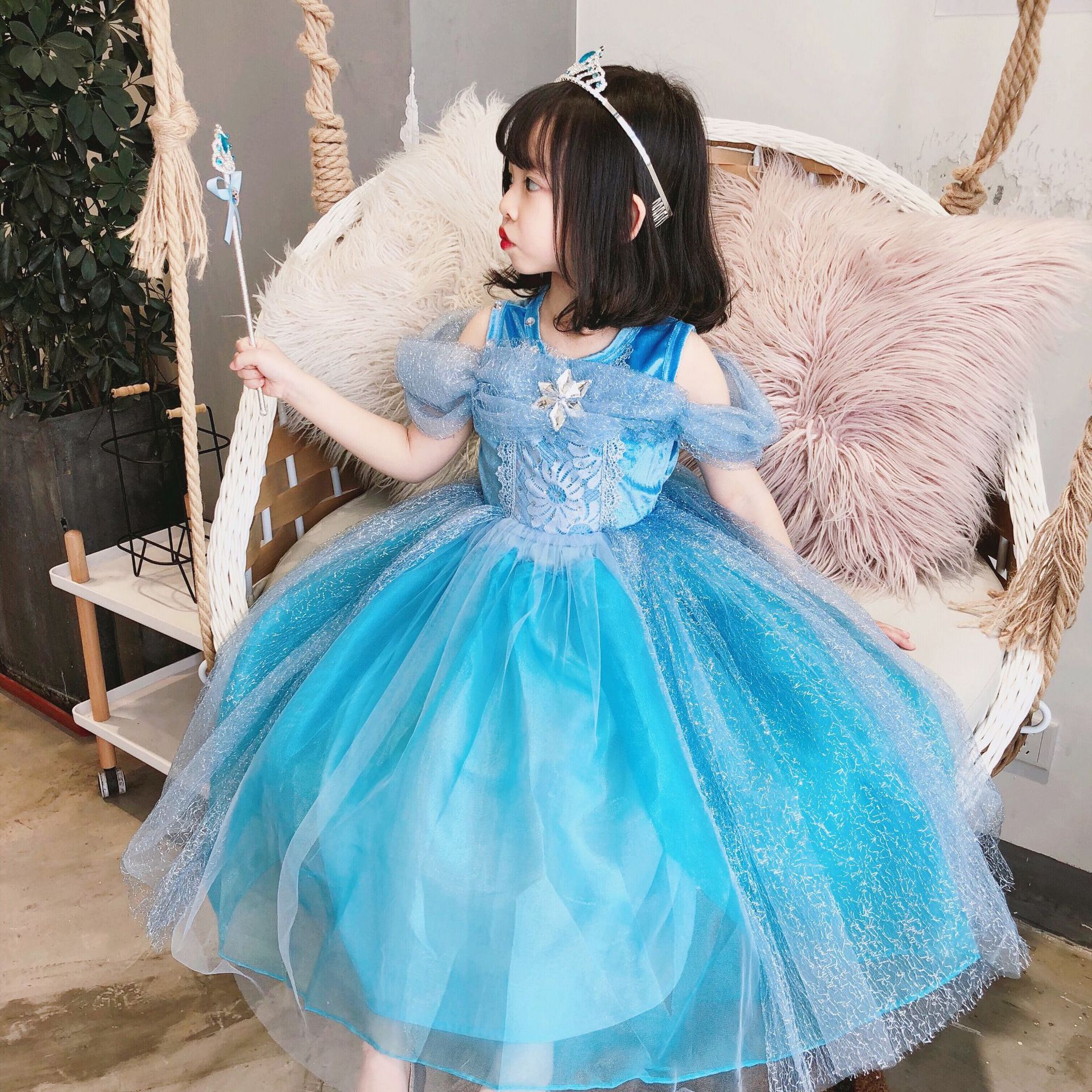 万圣节服装儿童苏菲亚公主裙女童小公主索非亚连衣裙童装童裙-阿里巴巴