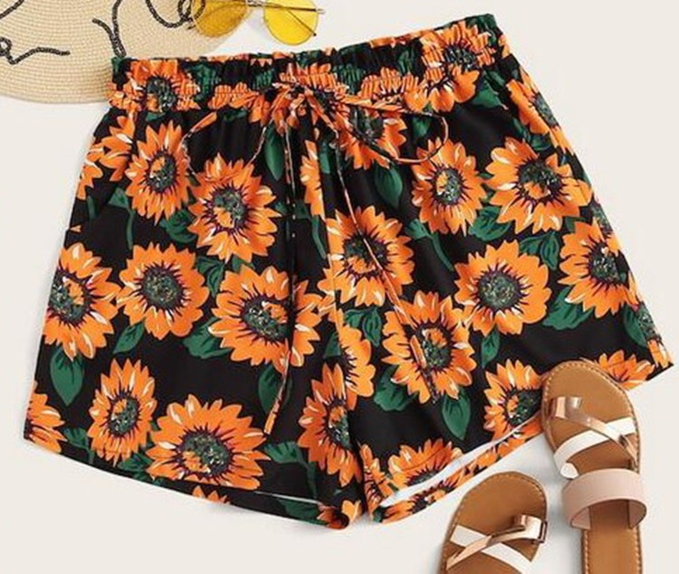high waisted sunflower shorts