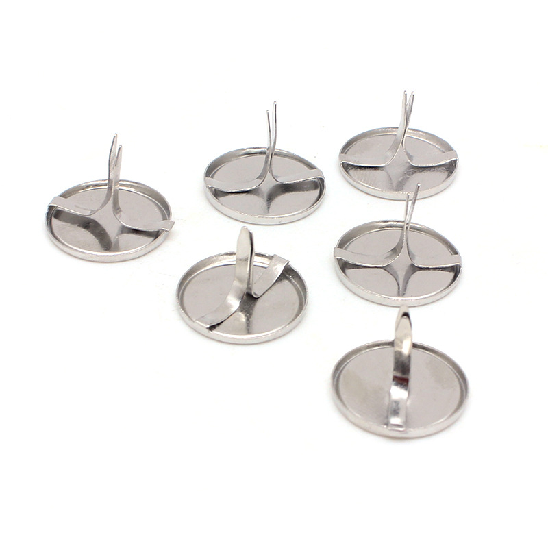 镜面两脚钉 浙江厂家直销白镍圆头钉 箱包两脚钉 五金泡钉