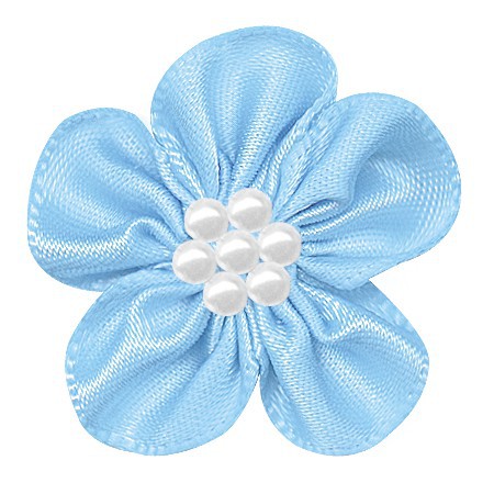 Yao Ming cinta de poliéster DIY pequeña flor ropa interior decoración hecha a mano cinta flor horquilla Decoración Accesorios