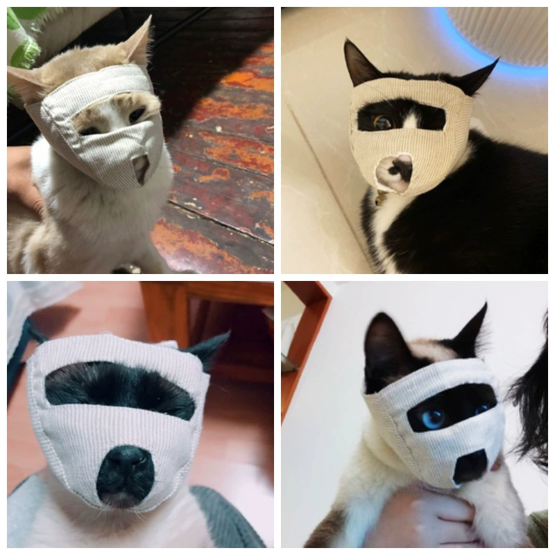 Мягкая маска для лица для кошек, дышащая маска для кошек, привлекательная вспомогательная морда для кошек, защита от укусов и лейкости домашних животных