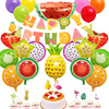 Fruit balloon with letters, set, Amazon, flamingo