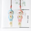 Cartoon cute ceramics, children's whistle, fresh necklace for elementary school students, accessory, new collection, wholesale