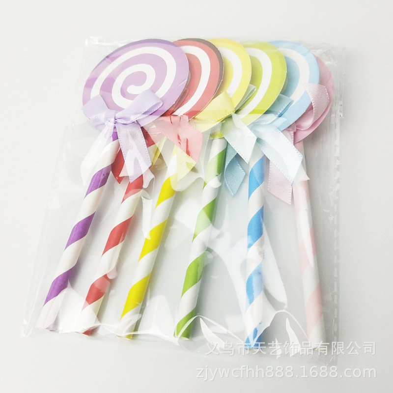 蛋糕装饰品棒棒糖插牌插件烘焙用品插旗烘焙插牌烘焙插件厂手工
