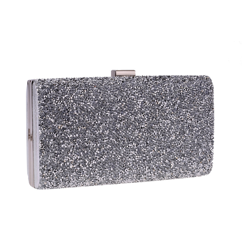 Dinner Bag With Diamonds Women's Clutch Bag Hard Box Small Square Bag Dress Banquet Bag display picture 6