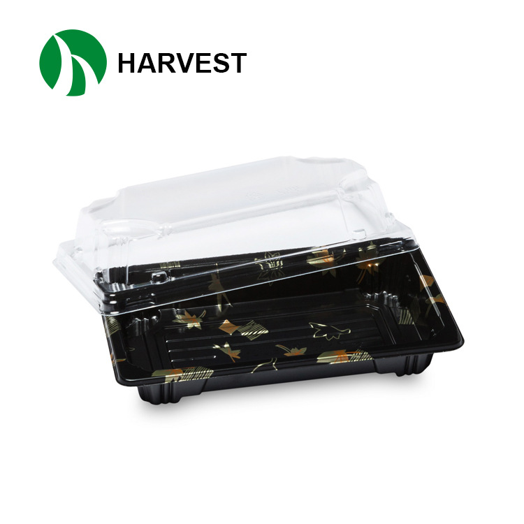 HP-11印花一次性寿司餐盒 寿司盒 方形寿司盒 快餐盒 批发寿司盒