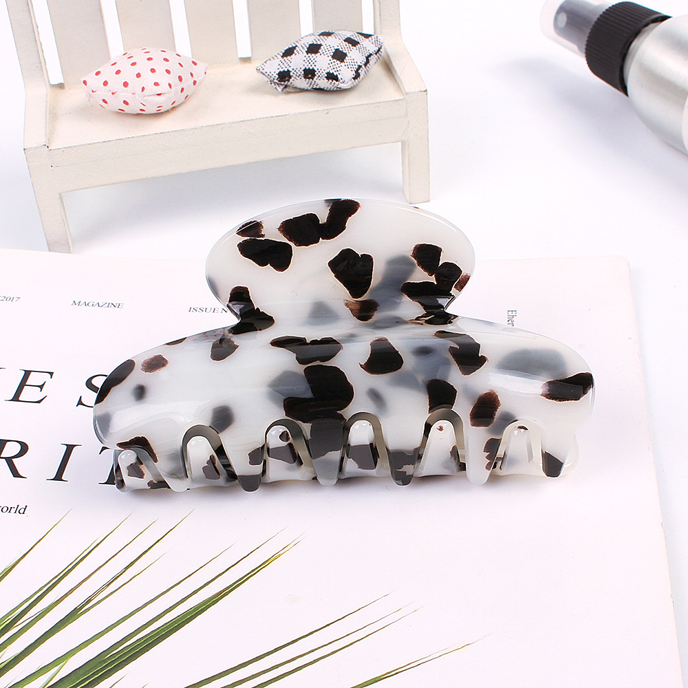 Korean Acrylic Acrylic Hair Accessories Marble Retro Large Cheap Hair Clip Wholesale display picture 10