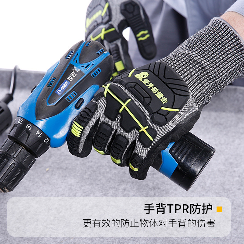 Guantes de protección para escalada anti-impacto escalada antideslizante anti-corte anti-perforación anti-mordedura antideslizante