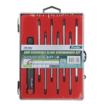 台湾宝工1PK-806红头起子组14合1十字一字内六角星型