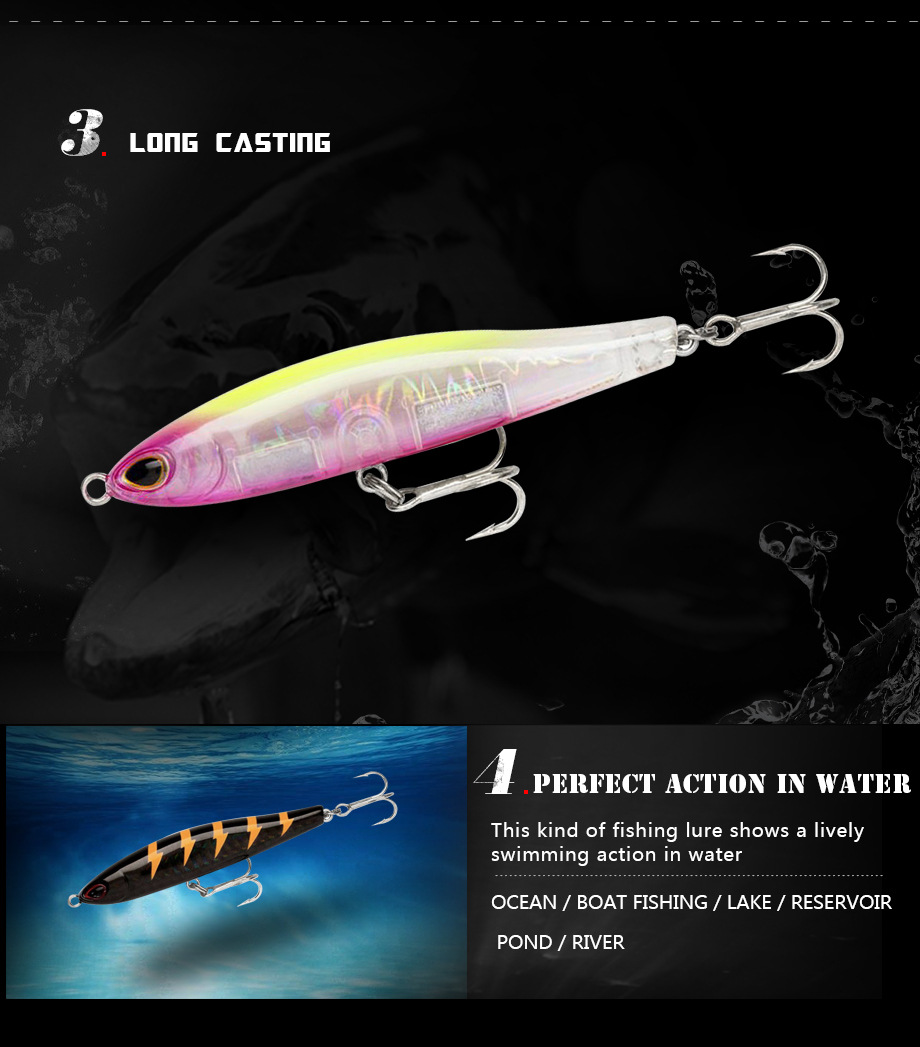 8 Colors Sinking Minnow Fishing Lures Hard Baits Fresh Water Bass Swimbait Tackle Gear